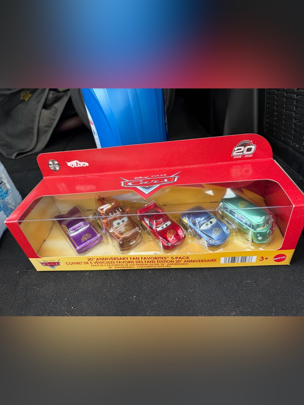Disney Cars 20th Anniversary 5-Pack - Red, Purple, Orange, Blue, Green